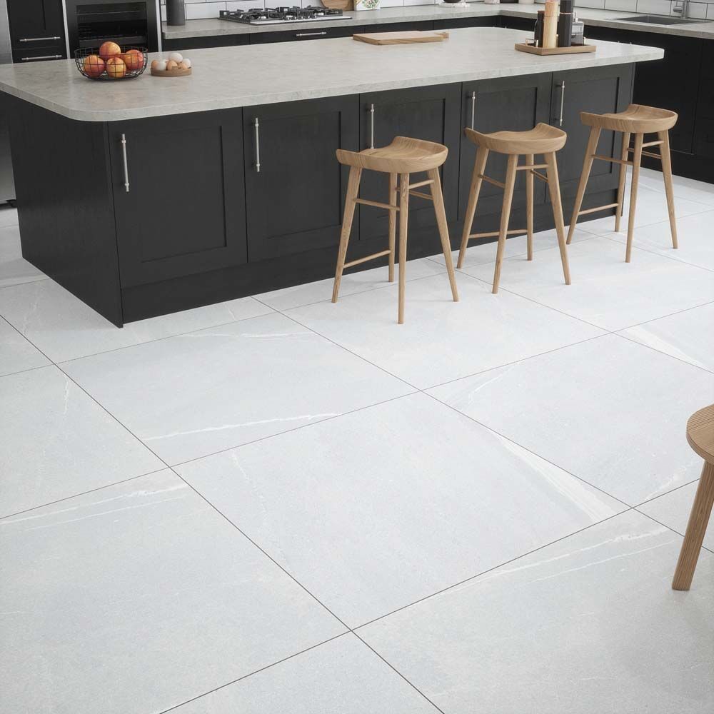 Grande Eastford Pearl Matt Porcelain Wall & Floor Tile 100x100cm