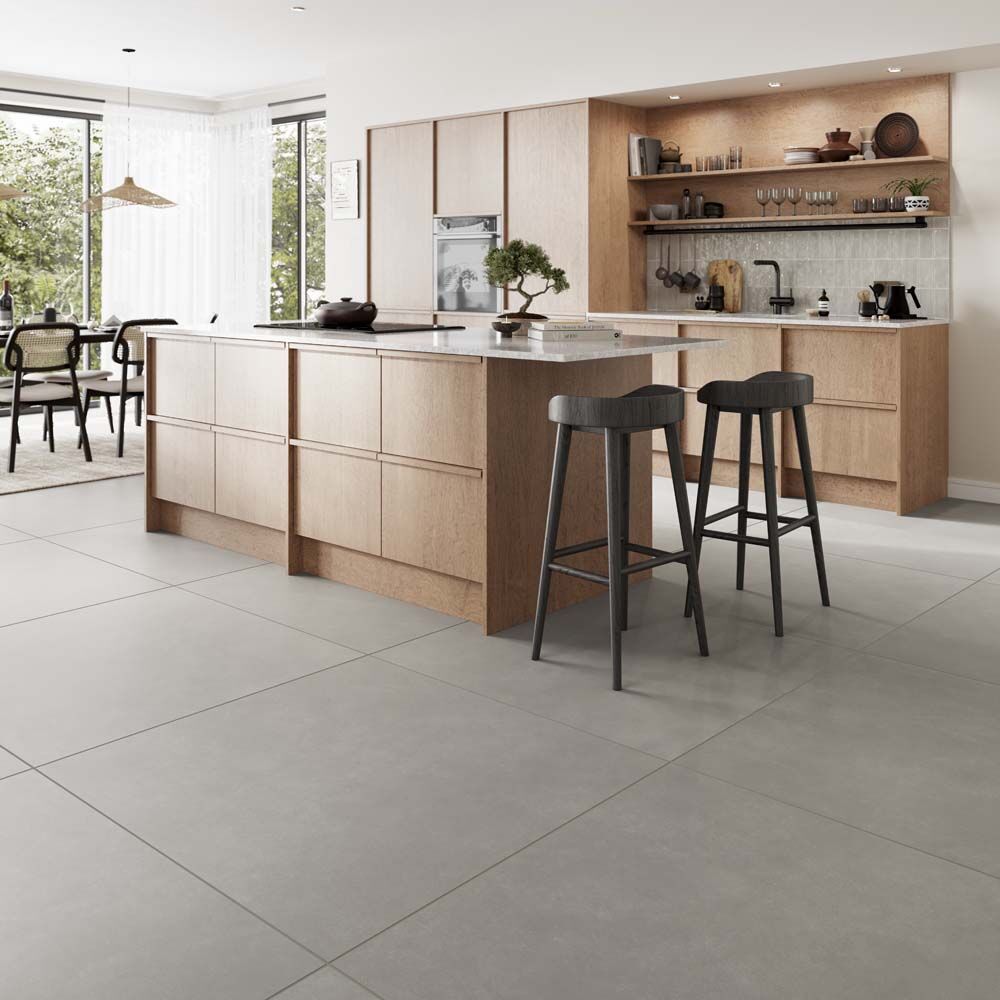 Grande Hartford Dark Grey Matt Porcelain Wall & Floor Tile 100x100cm