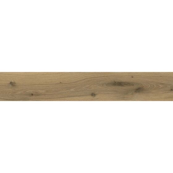 Kinabalu Dark Oak Wood Effect Matt Glazed Porcelain Wall & Floor Tile 20x120cm