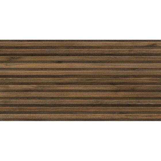Kinabalu Walnut Wood Effect Matt Glazed Porcelain Panel 60x120cm