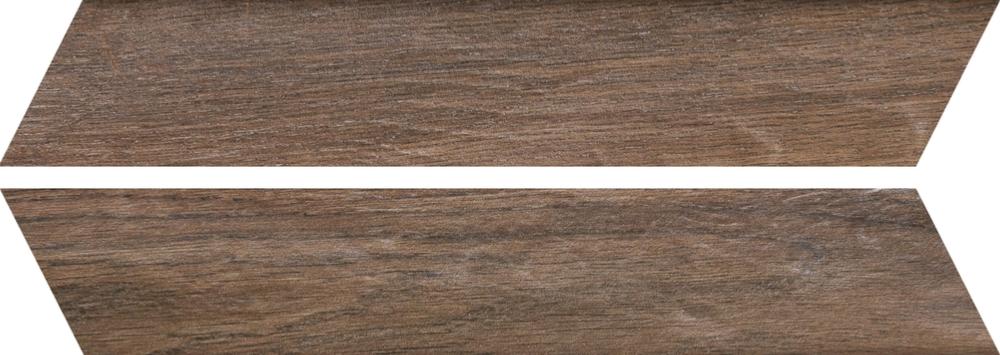 Rondine Vintage Chevron Brune Wood Effect Tile 7.5x40.7cm
