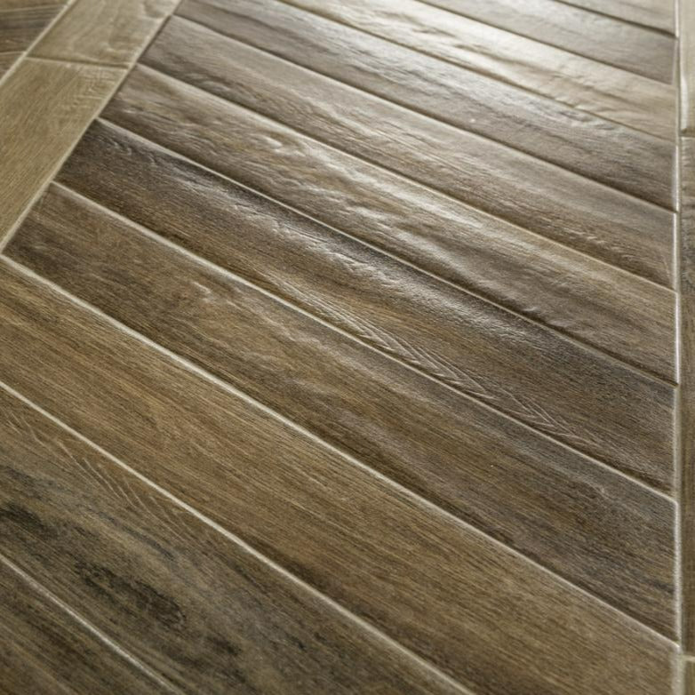 Rondine Vintage Chevron Brune Wood Effect Tile 7.5x40.7cm
