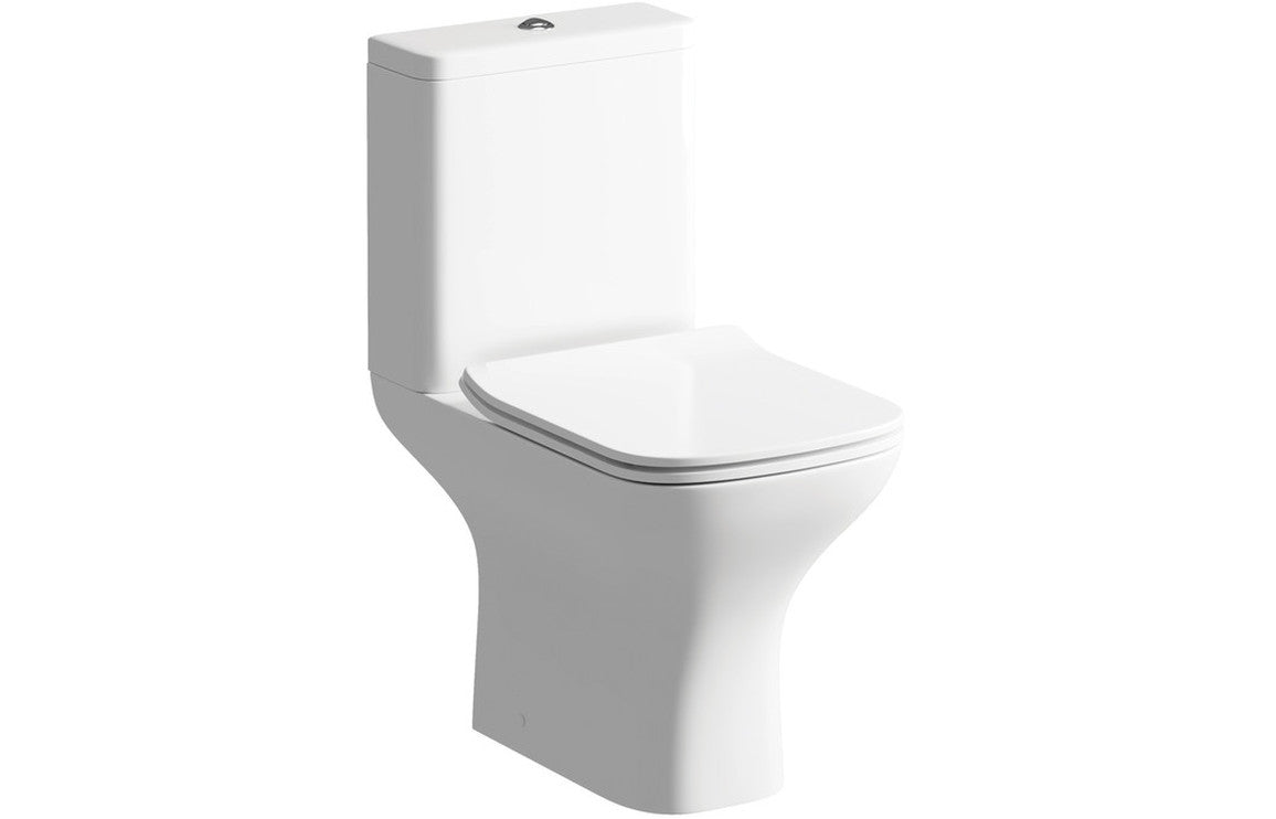 Cerys Close Coupled Open Back WC & Soft Close Seat