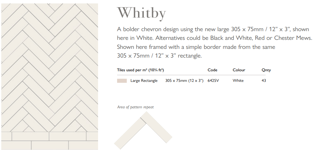 Original Style Victorian Whitby Pattern