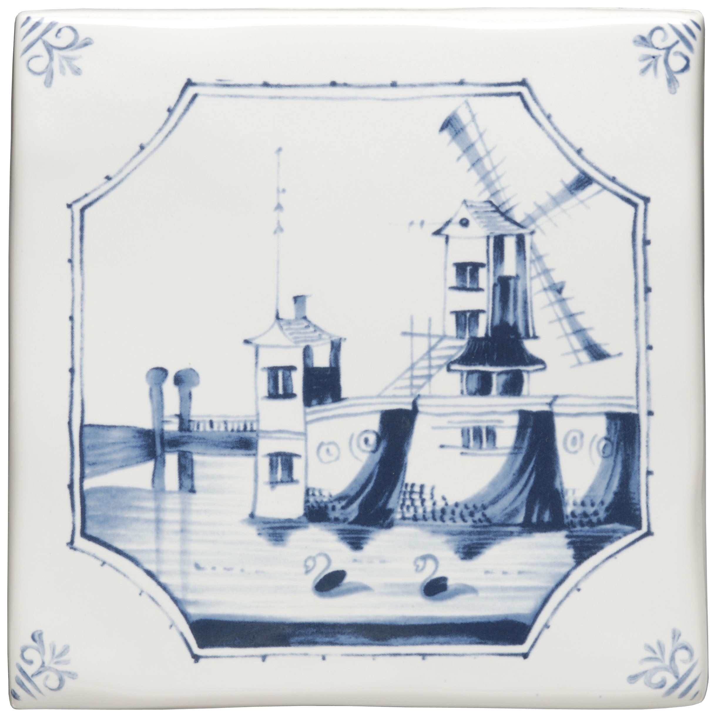 The Winchester Tile Company Classic English Delft River Scenes