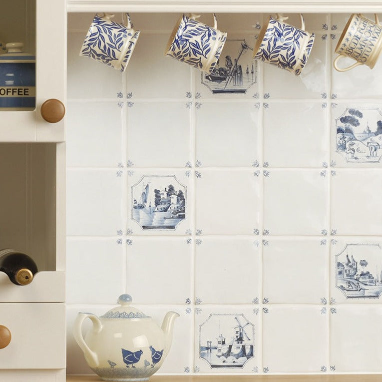 The Winchester Tile Company Classic English Delft River Scenes