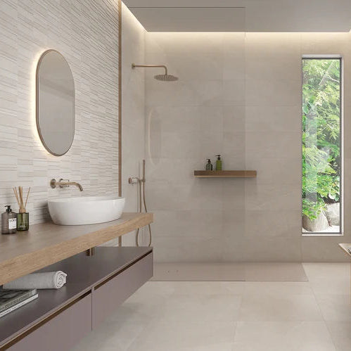 Baltic Cream Ceramic Wall Tile 30x90cm