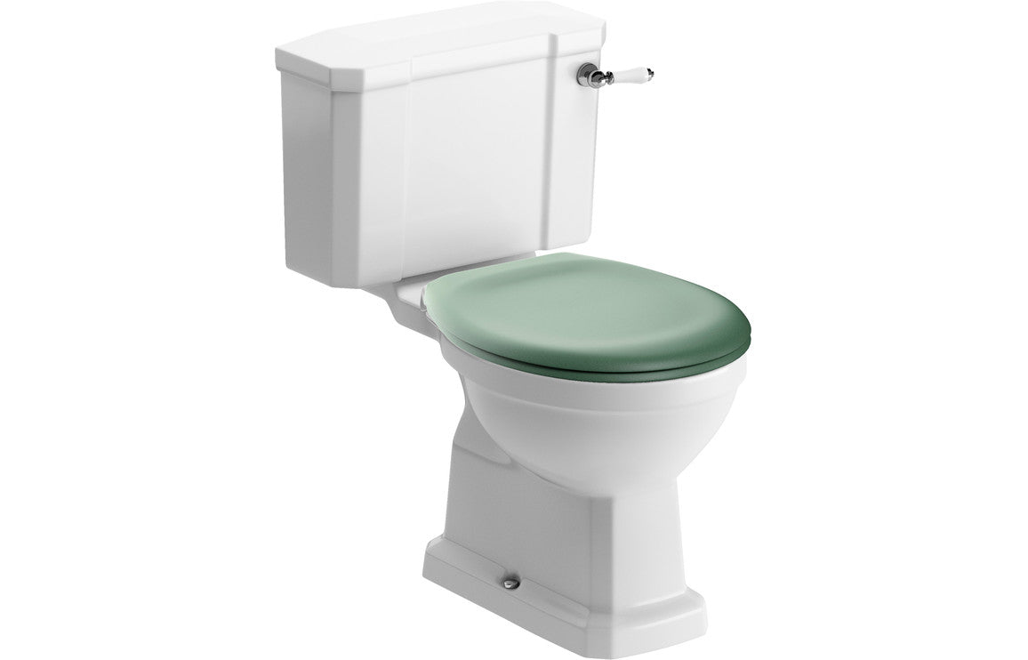 Berlington Traditional Close Coupled WC & Soft Close Seat-Toilets-DIPTP0182-