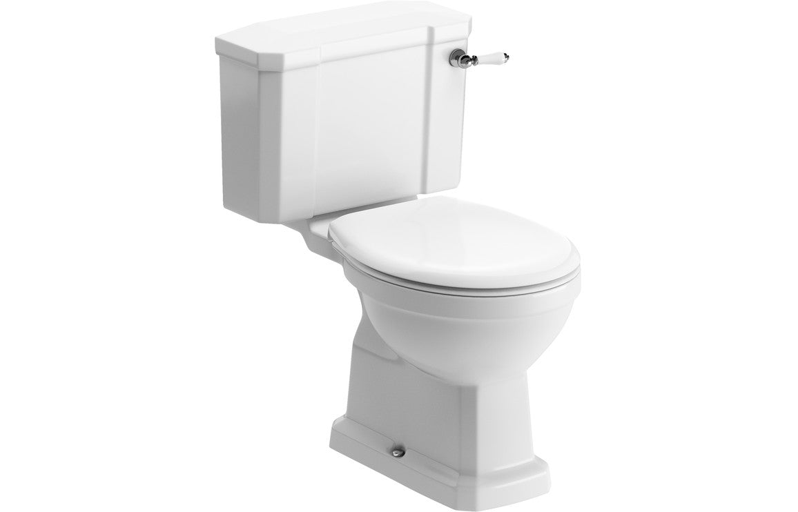 Berlington Traditional Close Coupled WC & Soft Close Seat-Toilets-DIPTP0182-Standard Seat-