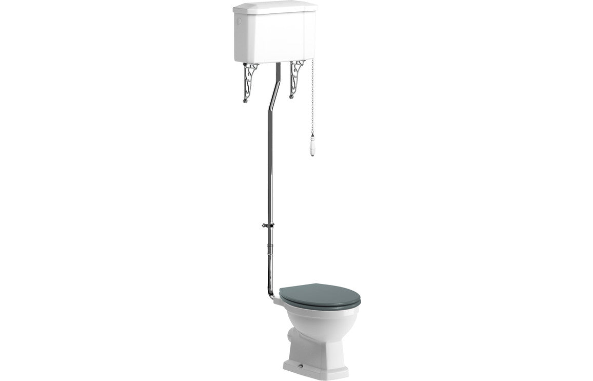 Berlington Traditional High Level WC & Soft Close Seat-Toilets-DIPTP0184-