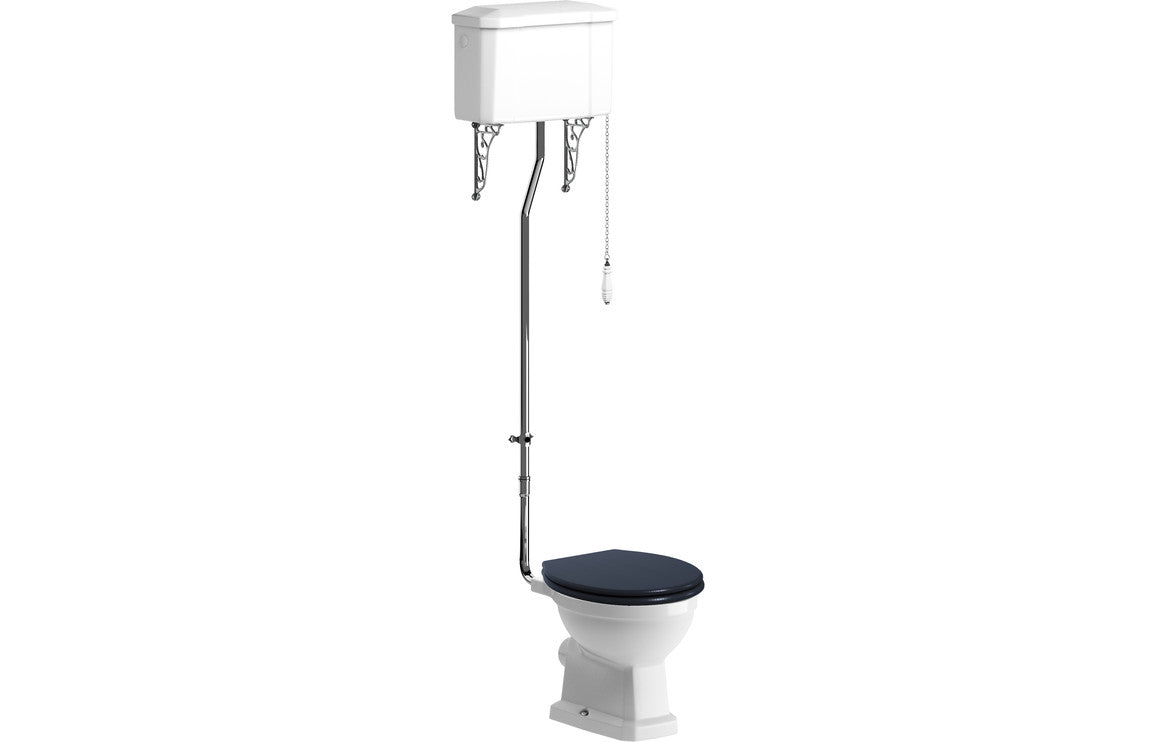 Berlington Traditional High Level WC & Soft Close Seat-Toilets-DIPTP0184-
