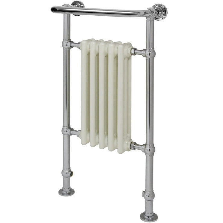 Berlington Traditional Radiator - White and Chrome-Heating-DIRA0220-538x965mm-