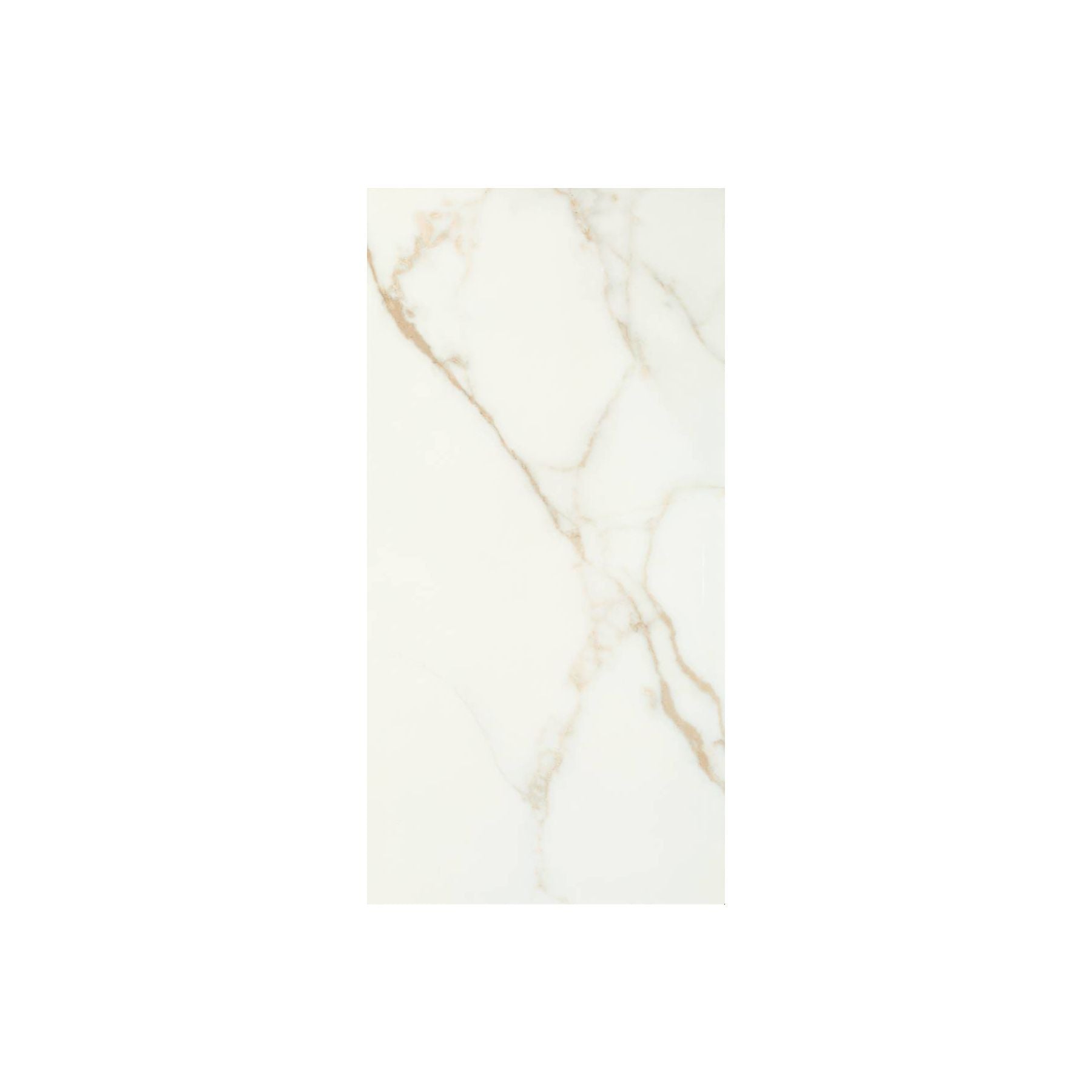 Original Style Tileworks Bianco Oro Polished Porcelain Marble Effect Tile 60x120cm