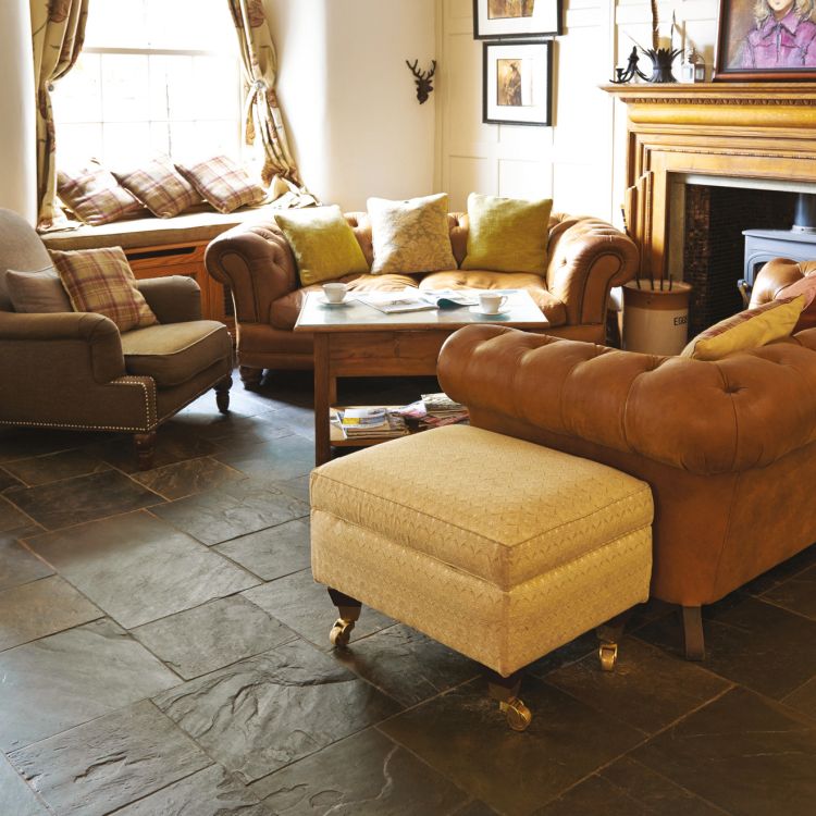 Original Style Earthworks Burnt Sienna Natural Slate Tile 40x60cm