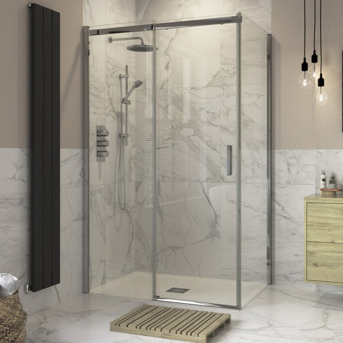 Capital8plus 1500mm Semi-Framed Sliding Door-Shower Enclosures-CAPKU0872-