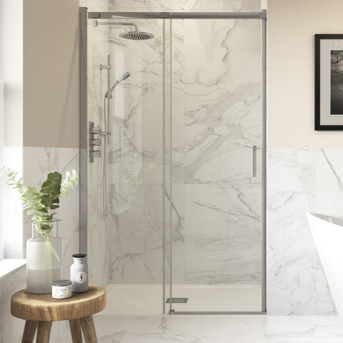 Capital8plus 1500mm Semi-Framed Sliding Door-Shower Enclosures-CAPKU0872-