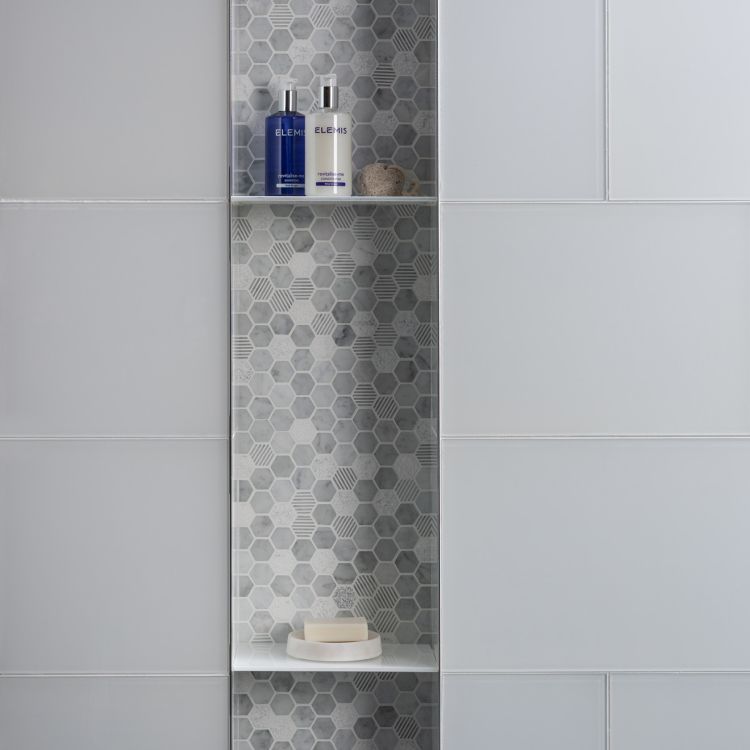 Original Style Glassworks Arctic Clear Glass Tile 30x60cm