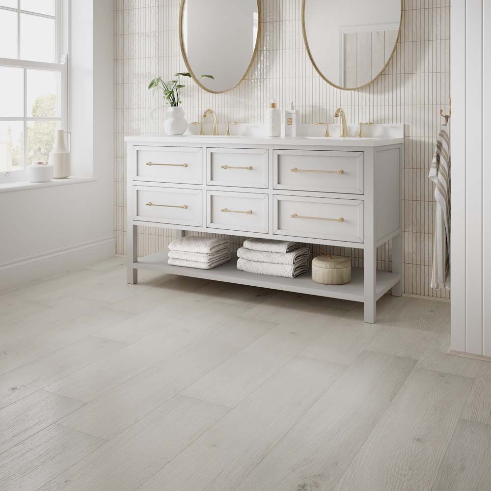 ClickLux Click-Fit Premium Luxury Vinyl Tiles Limed Beech 23x122cm