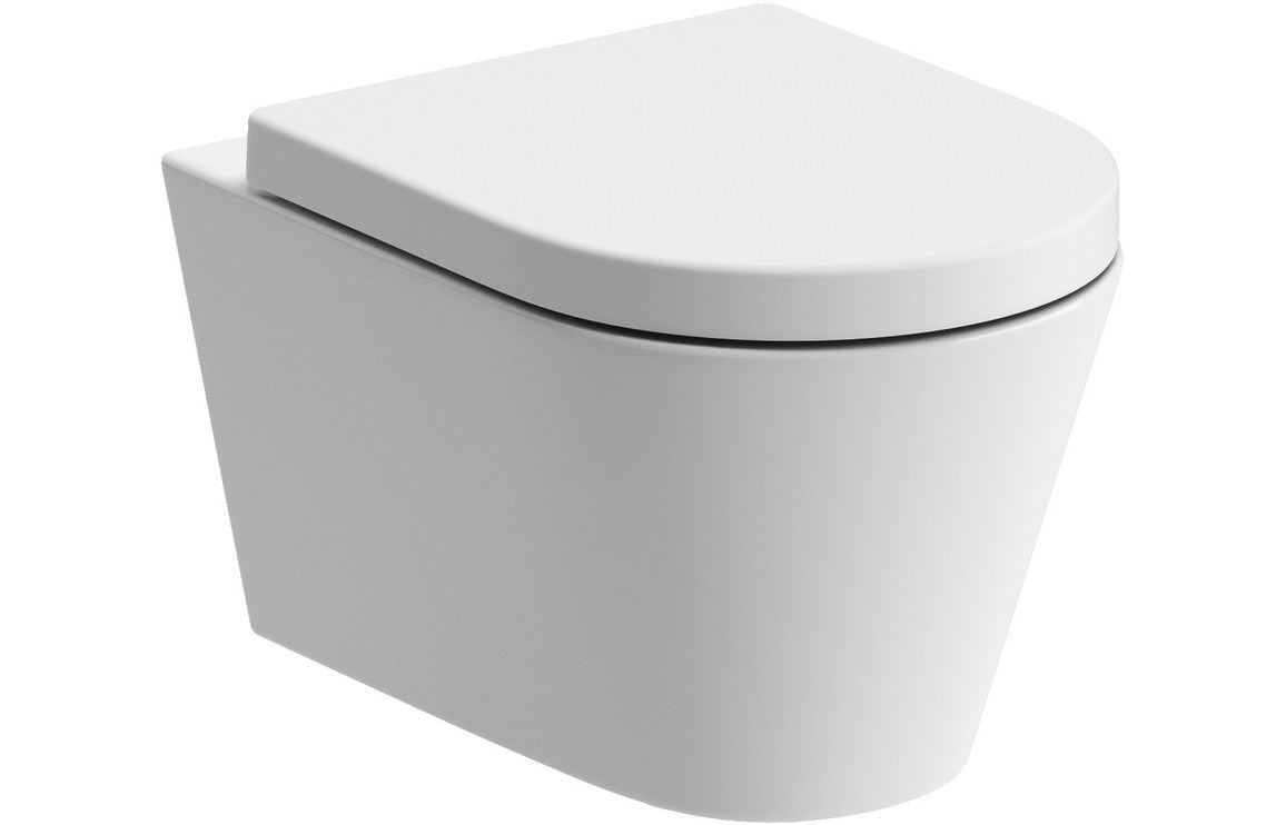 Colleen Rimless Wall Hung WC & Soft Close Seat-Toilets-DIPTP0158-
