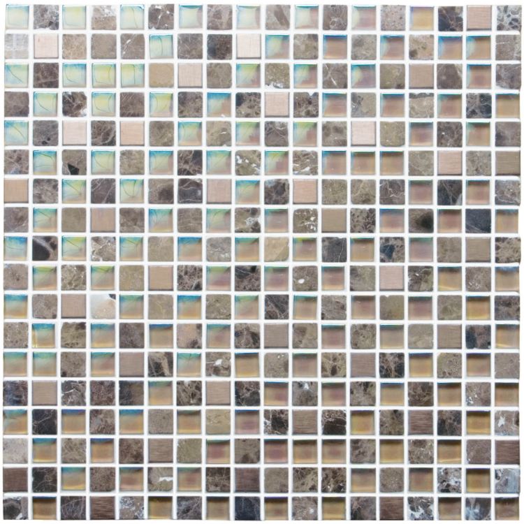 Original Style Mosaics Divine Earth And Fire Mixed Mosaic Tile 30x30cm