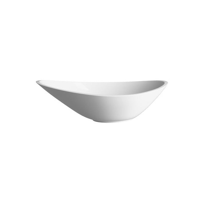 Emmie 564x323mm 0TH Resin Washbowl - White-Basins-DIPB0014-