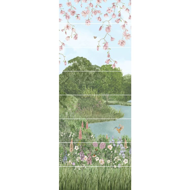 Original Style Living English Garden Panel A 100x250cm