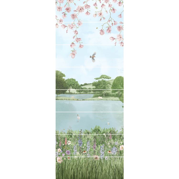 Original Style Living English Garden Panel B 100x250cm