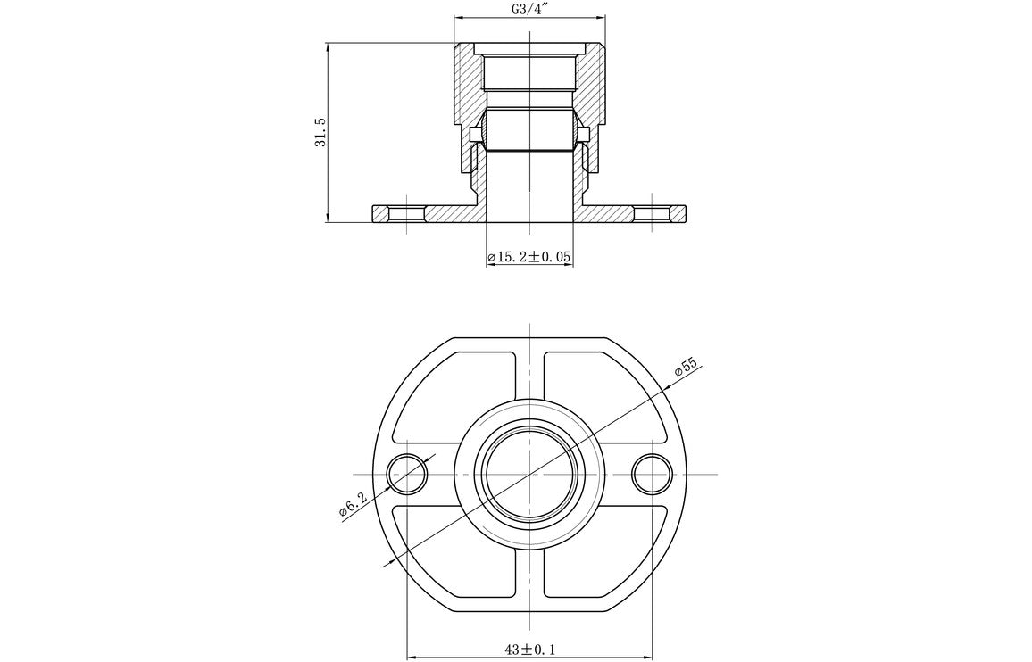 Exposed Shower Valve Fast Fitting Kit (Any) (Pair)-Shower Accessories-DICM0676-
