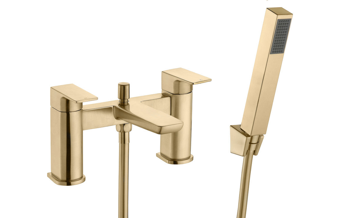 Insk Bath/Shower Mixer - Brushed Brass-Bath Taps-CAPTA4229BG-