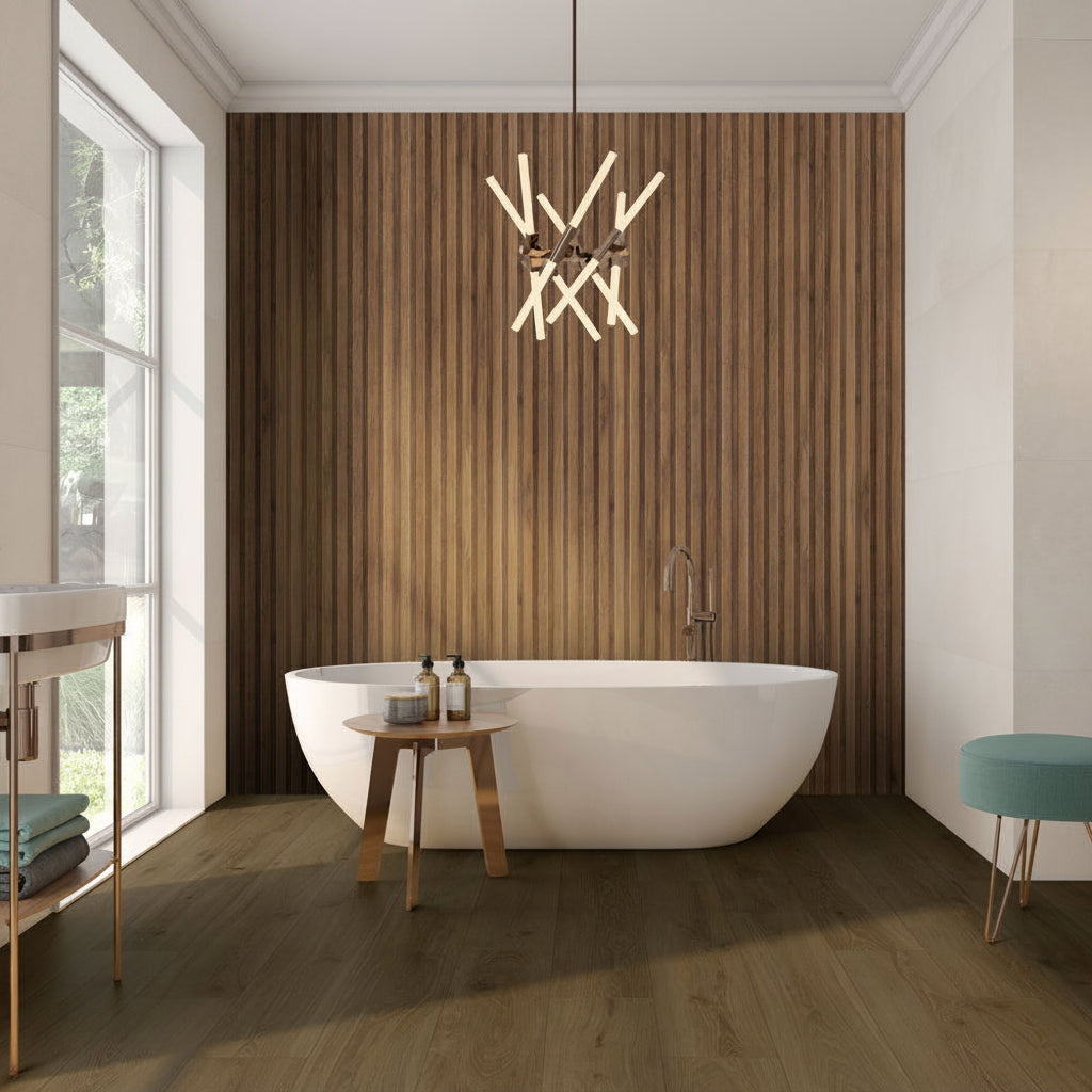 Kinabalu Walnut Stripwood Porcelain Tile 60x120cm