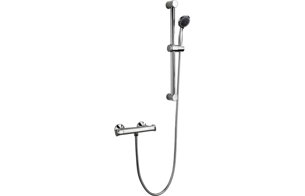 Laras Low Pressure Thermostatic Bar Mixer Shower-Shower Rail Kits-DICM0578-