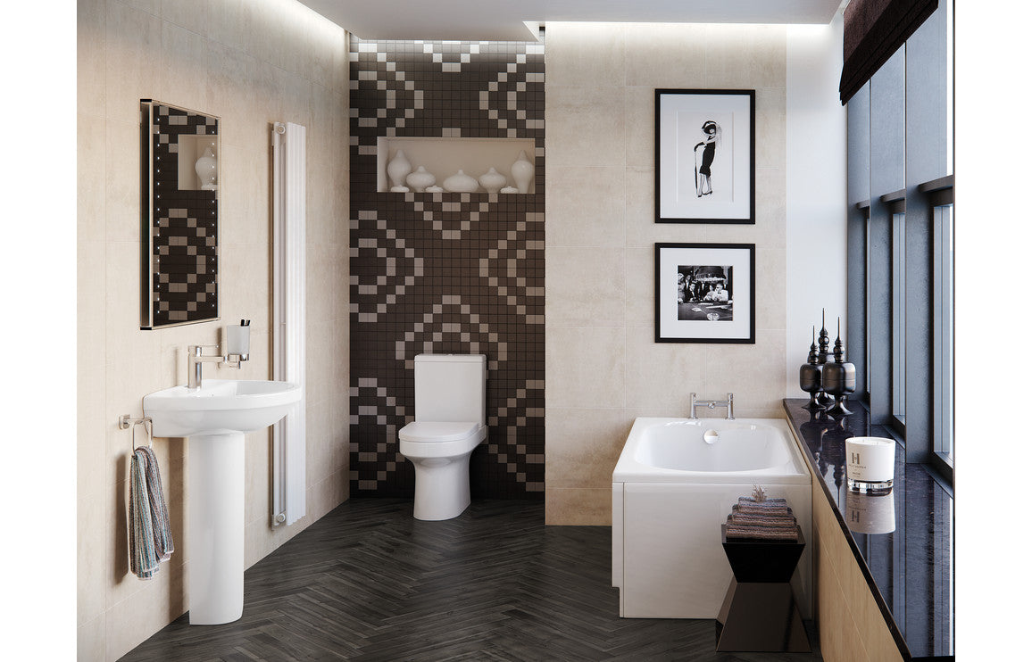Leigh Back To Wall Rimless WC & Soft Close Seat-Toilets-DIPTP058-