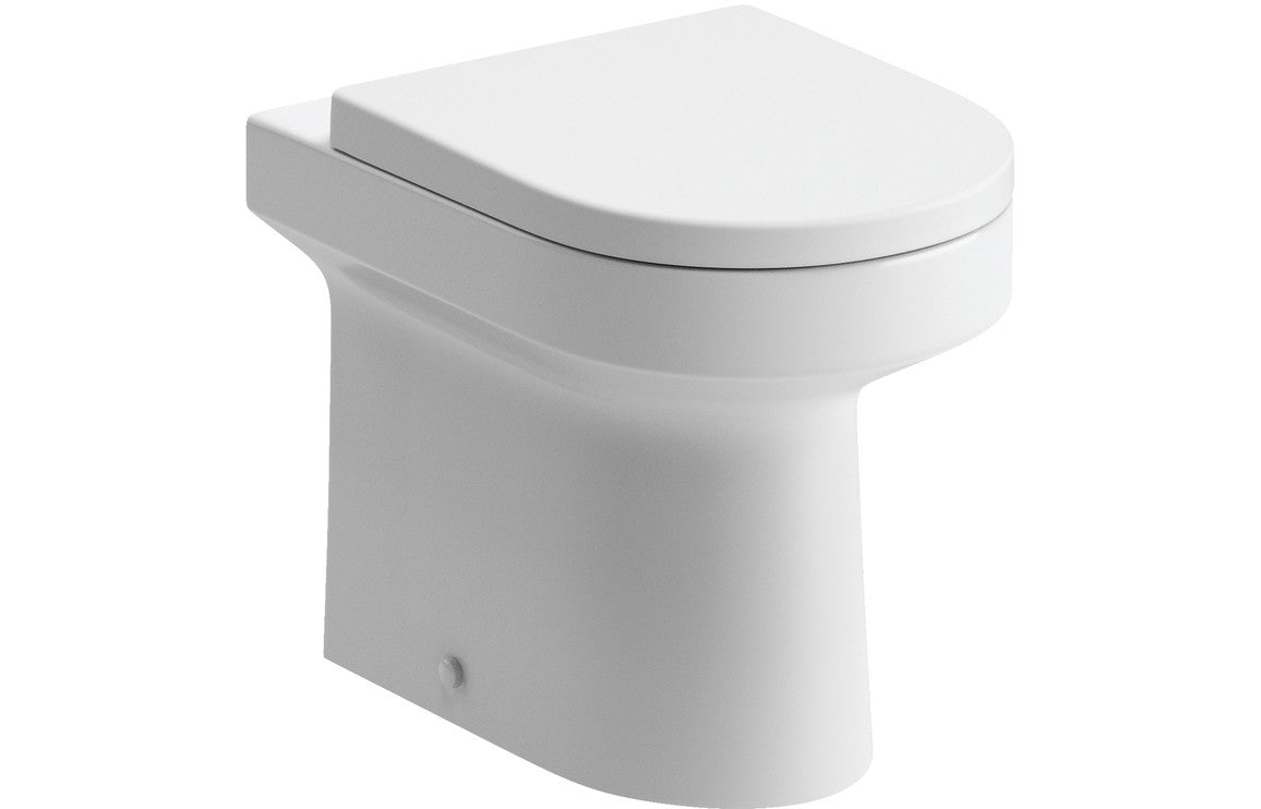 Leigh Back To Wall Rimless WC & Soft Close Seat-Toilets-DIPTP058-