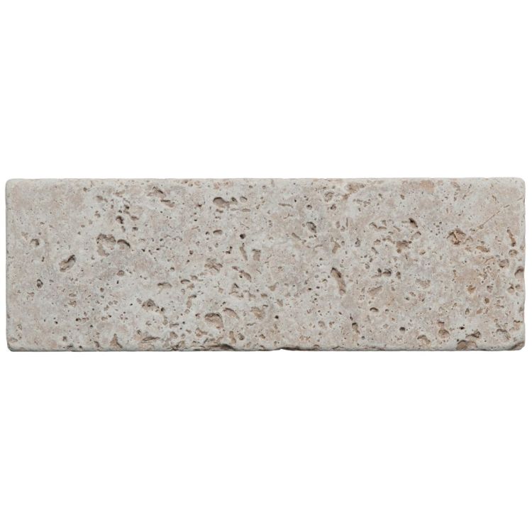 Original Style Earthworks Levantine Ivory Unfilled & Tumbled Travertine Tile 10x30cm