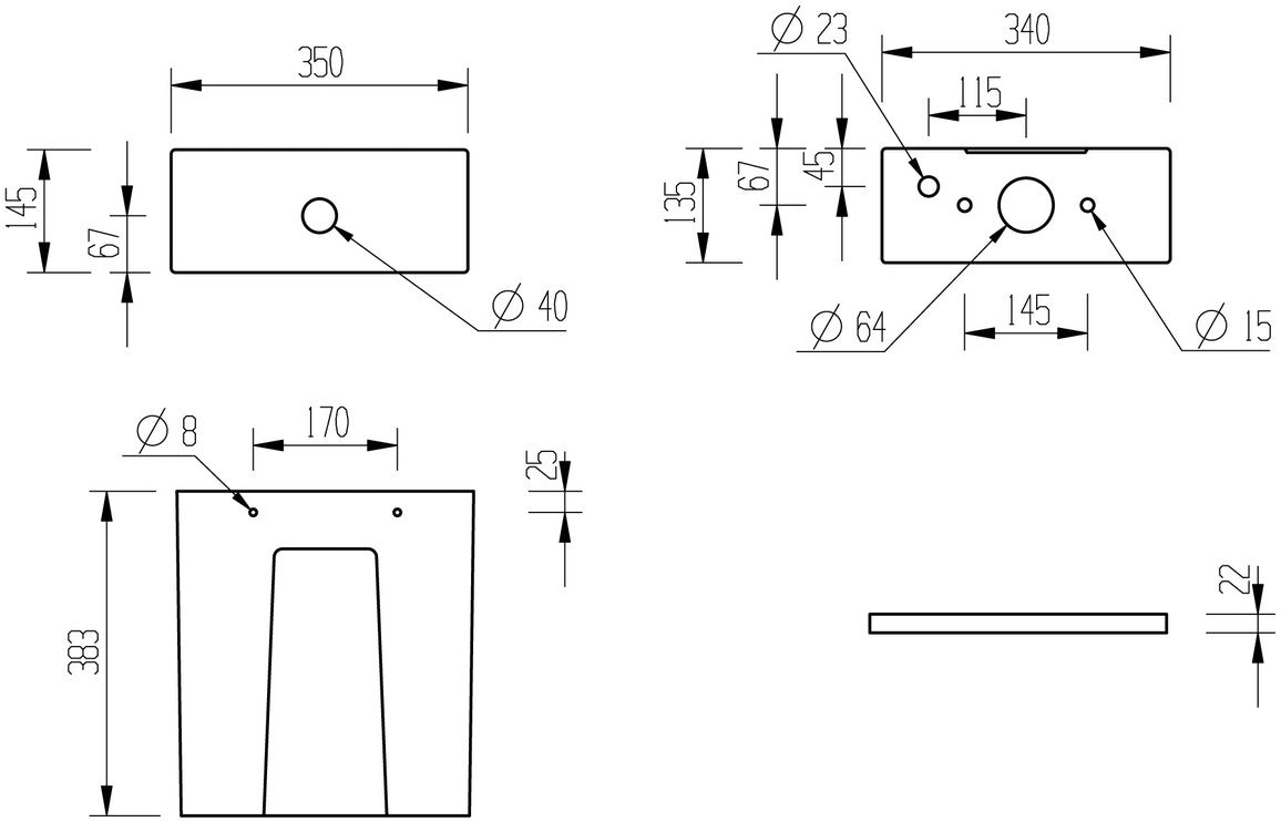 Lilibet Rimless Close Coupled Open Back WC & Soft Close Seat-Toilets-DIPTP0286-