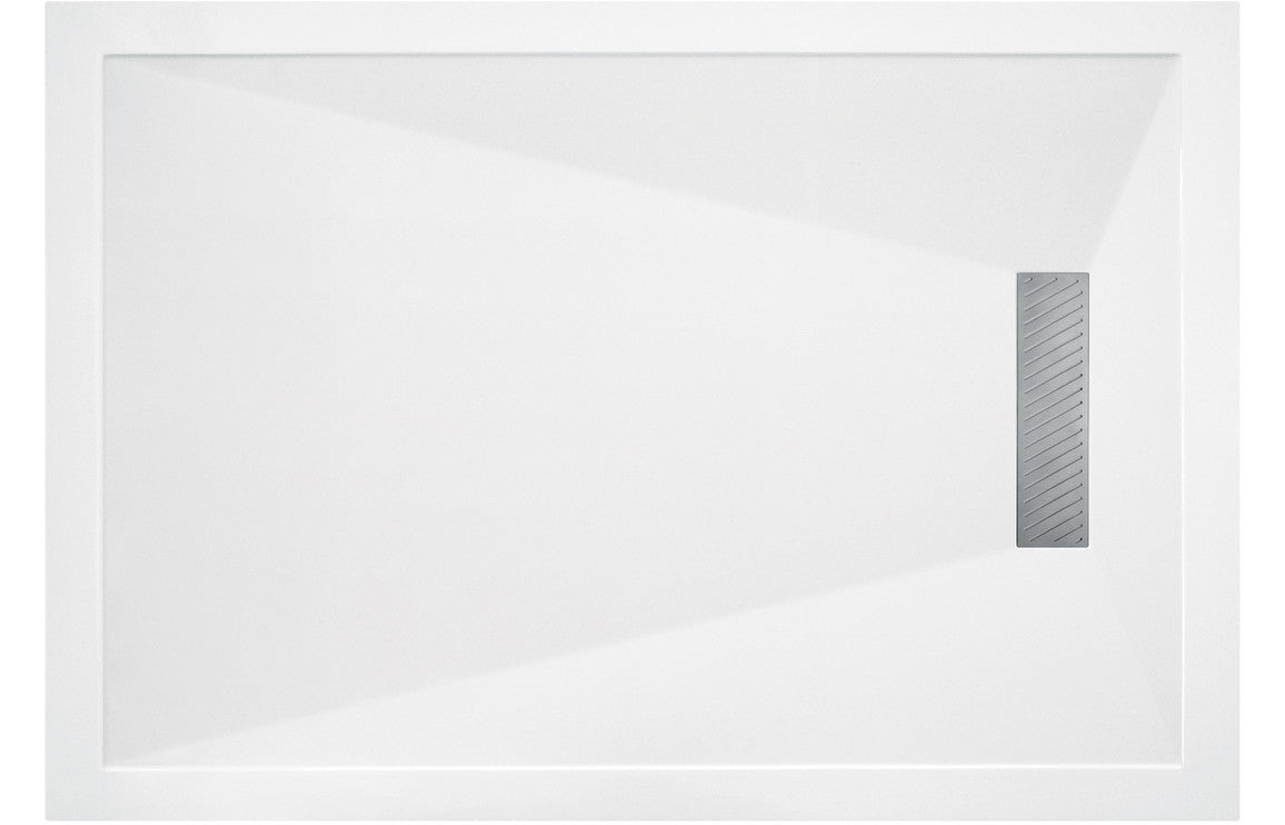 Linear Rectangular Shower Tray & Waste-Shower Trays-DIETP1034-1000mm-800mm-