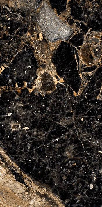 Lucenta Portoro Gold High Gloss Porcelain Tile 60x120cm