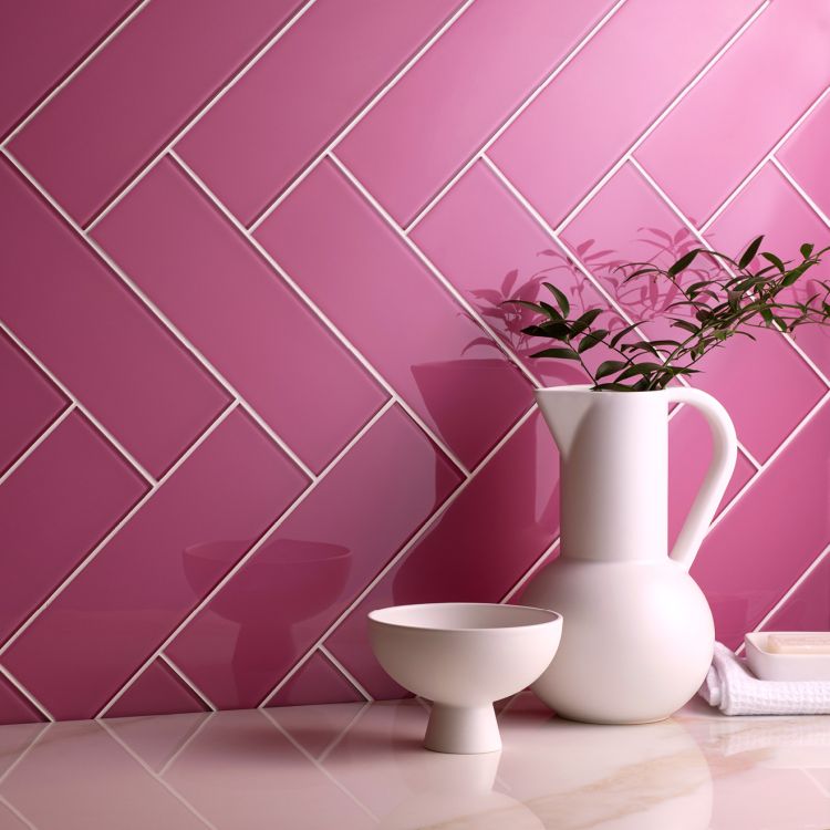 Original Style Glassworks Mackenzie Clear Glass Tile 10x30cm