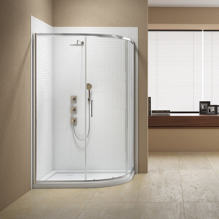 Merlyn Vivid Sublime 1200x800mm 1 Door Offset Quadrant-Shower Enclosures-DIEQP1218-