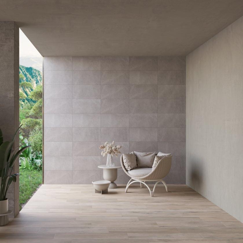 Supergrip Taupe Anti Slip Stone Effect Porcelain Tile 30x60cm