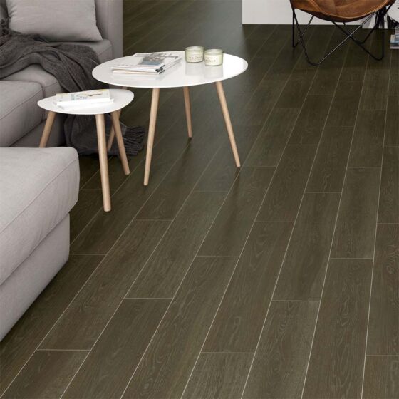 Monteverde Walnut Matt Porcelain Wood Effect Tile 15x90cm
