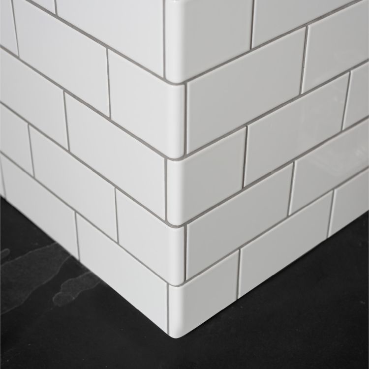 Original Style Artworks External Half Tile Wrapping Piece-