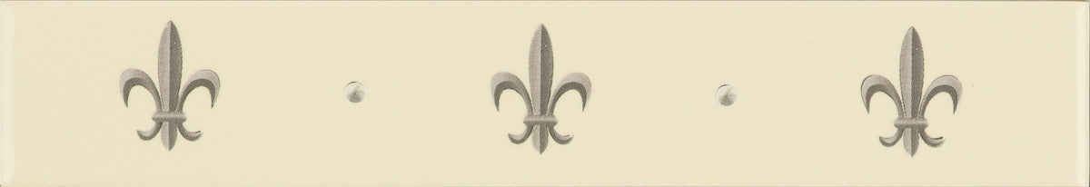 Original Style Artworks Fleur de Lis Border-Platinum on County White-IM-0012108
