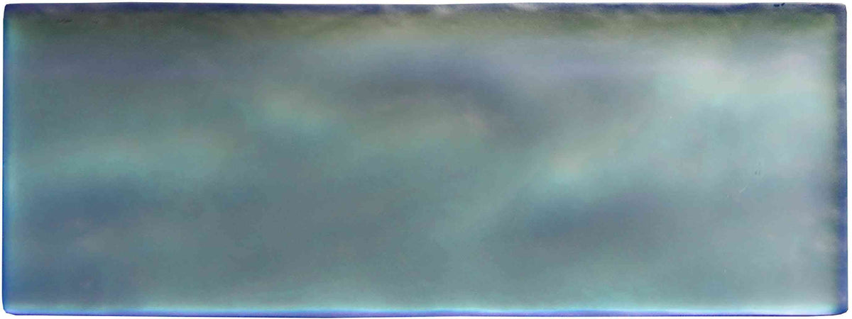 Original Style Glassworks Blue Frost Brick Radiance Tile 8x20cm-
