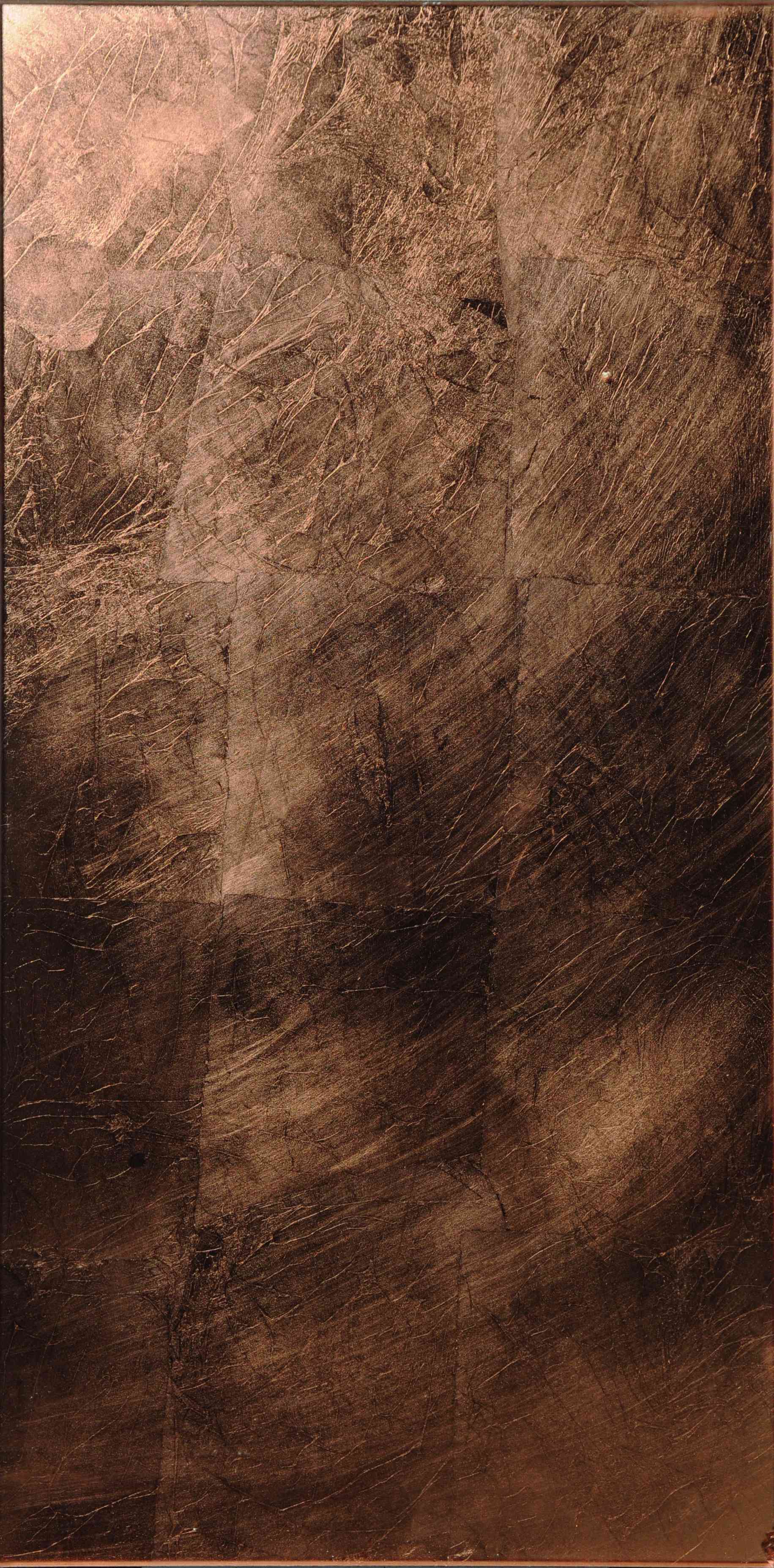 Оriginal Style Glassworks Copper Leaf Decorative Effects Glass Tile 30x60cm-