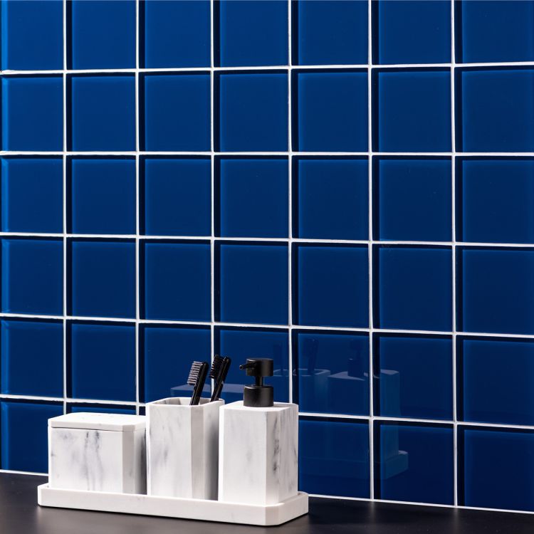 Original Style Glassworks Rhine Clear Glass Tile 10x10cm-