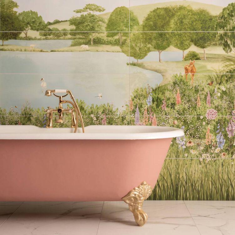 Original Style Living English Garden Panel C 100x250cm-