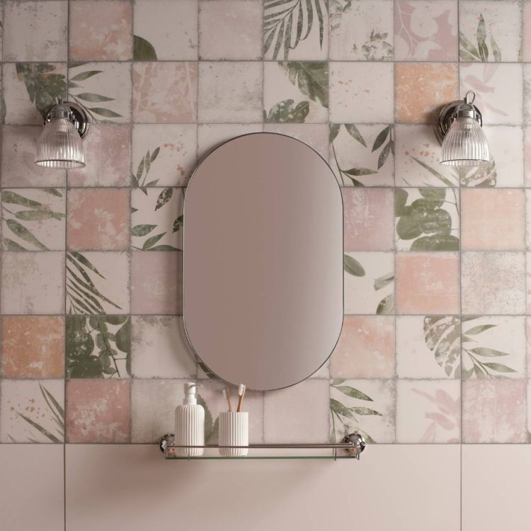 Original Style Living Patchwork Botanical Rose Tile 30x100cm-