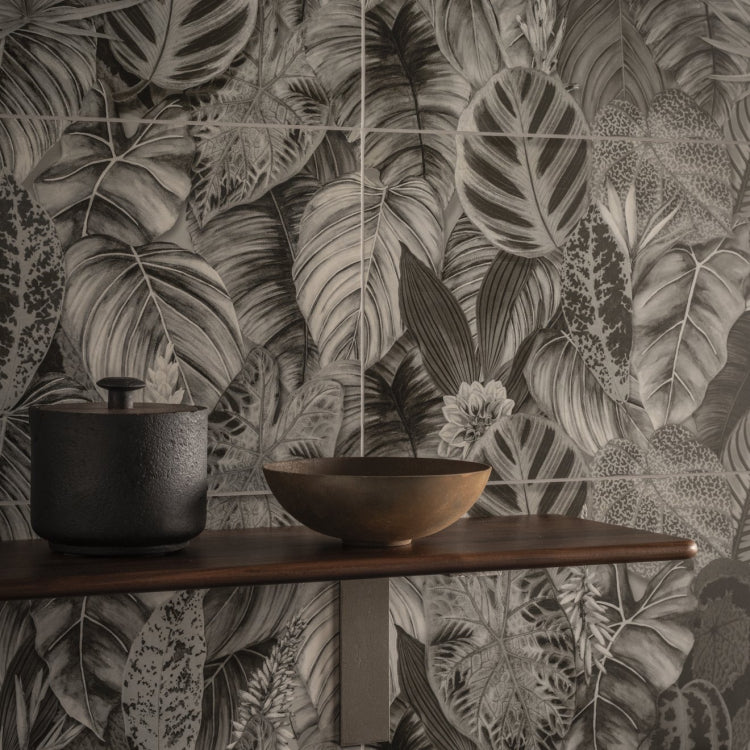Original Style Living Tropical Oasis Monochrome Single Tile 30x100cm