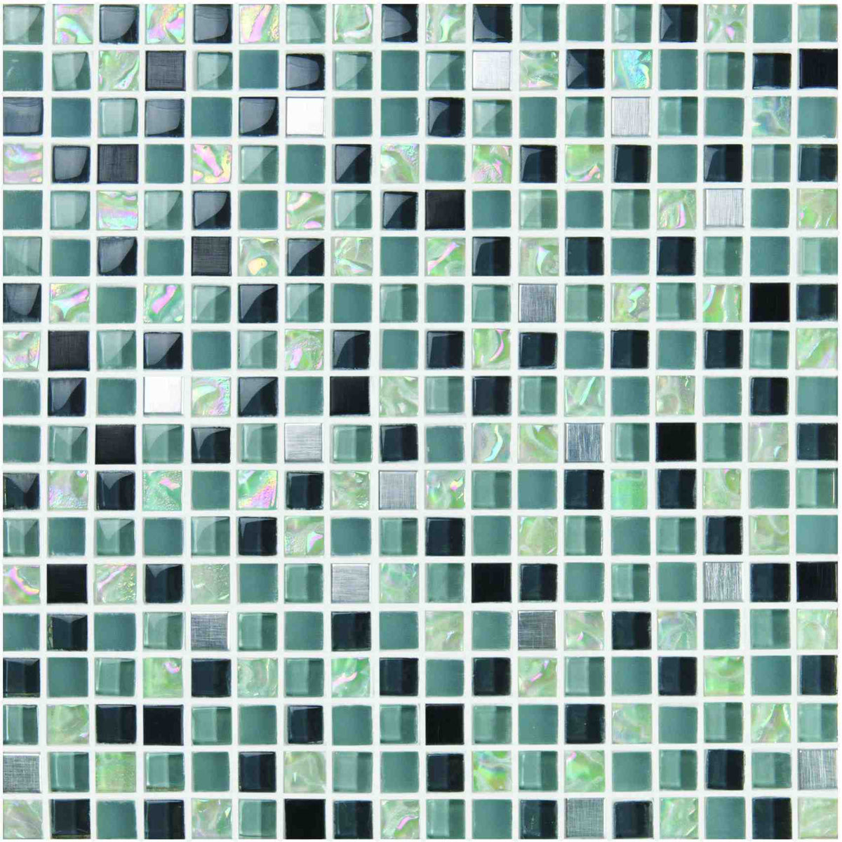 Original Style Mosaics Kandahar Earth And Fire Mixed Mosaic Tile 30x30cm-